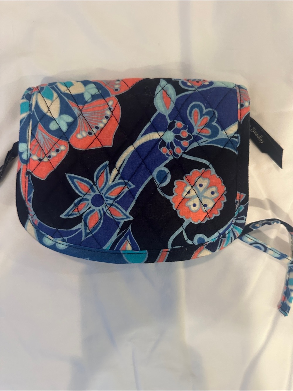 Vera Bradley Lotus Flower Swirl Quilted Cosmetic
